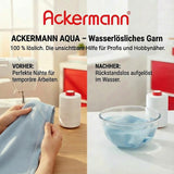 ACKERMANN AQUA 120, wasserlösliches Nähgarn