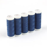 Ackermann Universal Nähgarn Stärke 120 - 5x 200 m, Farbe 0731 marineblau