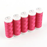Ackermann Embroidery Stickgarn Stärke 40 - 5x 260 m, Farbe 2830 dunkelrosa