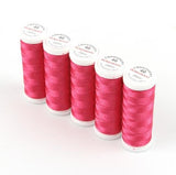 Ackermann Embroidery Stickgarn Stärke 40 - 5x 260 m, Farbe 2830 dunkelrosa
