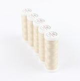 Ackermann Universal Nähgarn Stärke 120 - 5x 200 m, Farbe 7602 sehr helles beige