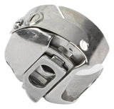 Eine Nahaufnahme der ACKERMANN®-Spulenkapsel für die GRITZNER Tipmatic-Serie – ein Original-Ersatzteil mit präzisen Bauteilen für einen zuverlässigen Spulenbetrieb in Ihrer Nähmaschine.