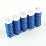 Ackermann Embroidery Stickgarn Stärke 40 - 5x 260 m, Farbe 2857 blau