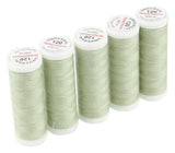 Ackermann Universal Nähgarn Stärke 120 - 5x 200 m, Farbe 0872 grünbeige