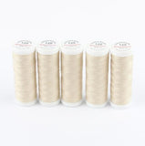 Ackermann Universal Nähgarn Stärke 120 - 5x 200 m, Farbe 7602 sehr helles beige