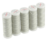 Ackermann Jeans Nähgarn Stärke 30 - 5x 70 m, Farbe 8097 helles beigegrau