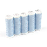 Ackermann Universal Nähgarn Stärke 120 - 5x 200 m, Farbe 8037 hellblau