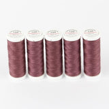 Ackermann Universal Nähgarn Stärke 120 - 5x 200 m, Farbe 0817 aubergine