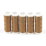 Ackermann Universal Nähgarn Stärke 120 - 5x 200 m, Farbe 8067 goldbraun