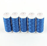 Ackermann Embroidery Stickgarn Stärke 40 - 5x 260 m, Farbe 2857 blau
