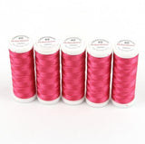 Ackermann Embroidery Stickgarn Stärke 40 - 5x 260 m, Farbe 2830 dunkelrosa