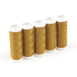 Ackermann Universal Nähgarn Stärke 120 - 5x 200 m, Farbe 7511 gold
