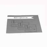 Auf weißem Hintergrund ist eine graue Bedienungsanleitung mit der deutschen Aufschrift „Bedienungsanleitung“ und technischen Strichzeichnungen der ACKERMANN® Dorina 333 Freiarm-Nähmaschine – 33 Sticharten zu sehen.