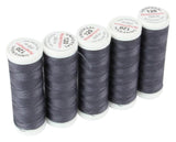 Ackermann Universal Nähgarn Stärke 120 - 5x 200 m, Farbe 0787 dunkles violettgrau
