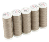 Ackermann Universal Nähgarn Stärke 120 - 5x 200 m, Farbe 7741 helles braunbeige