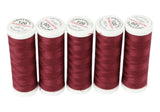 Ackermann Universal Nähgarn Stärke 120 - 5x 200 m, Farbe 0827 pflaumenbordeaux