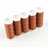 Ackermann Embroidery Nähgarn Stärke 40 - 5x 260 m, Farbe 2887 braun