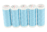 Ackermann Universal Nähgarn Stärke 120 - 5x 200 m, Farbe 0732 babyblau