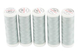 Ackermann Universal Nähgarn Stärke 120 - 5x 200 m, Farbe 7801 hellgrau