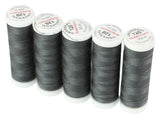 Ackermann Universal Nähgarn Stärke 120 - 5x 200 m, Farbe 0847 dunkelgrau