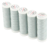 Ackermann Universal Nähgarn Stärke 120 - 5x 200 m, Farbe 7801 hellgrau