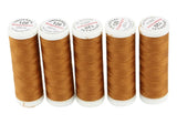 Ackermann Universal Nähgarn Stärke 120 - 5x 200 m, Farbe 0816 braun