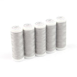 Ackermann Universal Nähgarn Stärke 120 - 5x 200 m, Farbe 8099 hellgrau