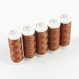Ackermann Embroidery Nähgarn Stärke 40 - 5x 260 m, Farbe 2970 braun