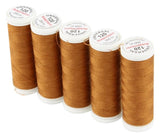 Ackermann Universal Nähgarn Stärke 120 - 5x 200 m, Farbe 0816 braun