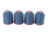 4x 5.000m ACKERMANN ELEGANT 120, 100% Polyester, Stärke 120, Farbauswahl