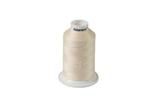 Eine aufrecht stehende Spule ACKERMANN® Universal-Nähgarn Stärke 120 (1 x 1.000 m Einzelkone) in Hellbeige ist auf einer weißen Fläche vor einem schlichten weißen Hintergrund abgebildet.