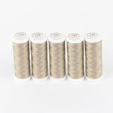 Ackermann Universal Nähgarn Stärke 120 - 5x 200 m, Farbe 8079 helles braunbeige