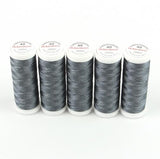 Ackermann Embroidery Nähgarn Stärke 40 - 5x 260 m, Farbe 2907 dunkelgrau