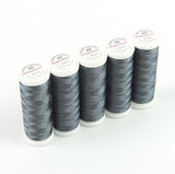 Ackermann Embroidery Nähgarn Stärke 40 - 5x 260 m, Farbe 2907 dunkelgrau