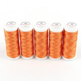Ackermann Embroidery Nähgarn Stärke 40 - 5x 260 m, Farbe 2816 ingwerbraun