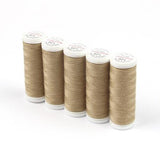 Ackermann Universal Nähgarn Stärke 120 - 5x 200 m, Farbe 0930 braunbeige