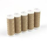 Ackermann Universal Nähgarn Stärke 120 - 5x 200 m, Farbe 0930 braunbeige