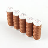 Ackermann Embroidery Nähgarn Stärke 40 - 5x 260 m, Farbe 2970 braun