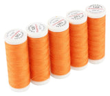 Ackermann Universal Nähgarn Stärke 120 - 5x 200 m, Farbe 0907 dunkelorange