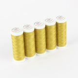 Ackermann Universal Nähgarn Stärke 120 - 5x 200 m, Farbe 0752 goldgrün