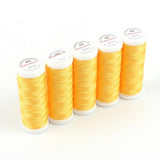 Ackermann Embroidery Nähgarn Stärke 40 - 5x 260 m, Farbe 2808 gelborange