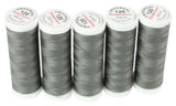 Ackermann Universal Nähgarn Stärke 120 - 5x 200 m, Farbe 0852 dunkelgrau