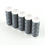 Ackermann Embroidery Nähgarn Stärke 40 - 5x 260 m, Farbe 2907 dunkelgrau
