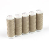 Ackermann Universal Nähgarn Stärke 120 - 5x 200 m, Farbe 0876 dunkelbeige