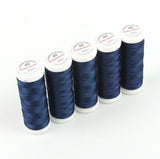 Ackermann Embroidery Nähgarn Stärke 40 - 5x 260 m, Farbe 2861 sehr dunkles marineblau