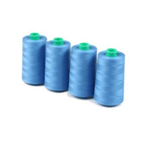 Ackermann Universal Nähgarn Stärke 120 - 4x 5.000 m, Farbe 7274 azurblau