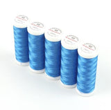 Ackermann Embroidery Nähgarn Stärke 40 - 5x 260 m, Farbe 2855 blau