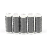 Ackermann Universal Nähgarn Stärke 120 - 5x 200 m, Farbe 0796 grau