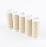 Ackermann Universal Nähgarn Stärke 120 - 5x 200 m, Farbe 7602 sehr helles beige