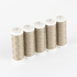 Ackermann Universal Nähgarn Stärke 120 - 5x 200 m, Farbe 8079 helles braunbeige
